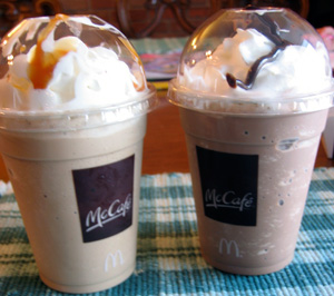 Illustration for article titled Fast-Food Iced Coffees, McDonald’s Brownie Melt, Burger King’s Funnel-Cake Sticks